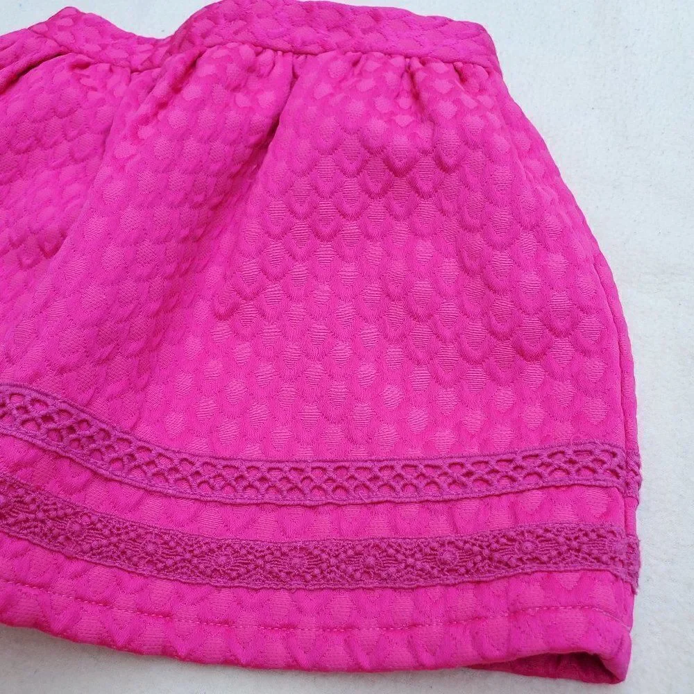Genuine Kids from OshKosh Pink Textured A-Line Mini Skirt